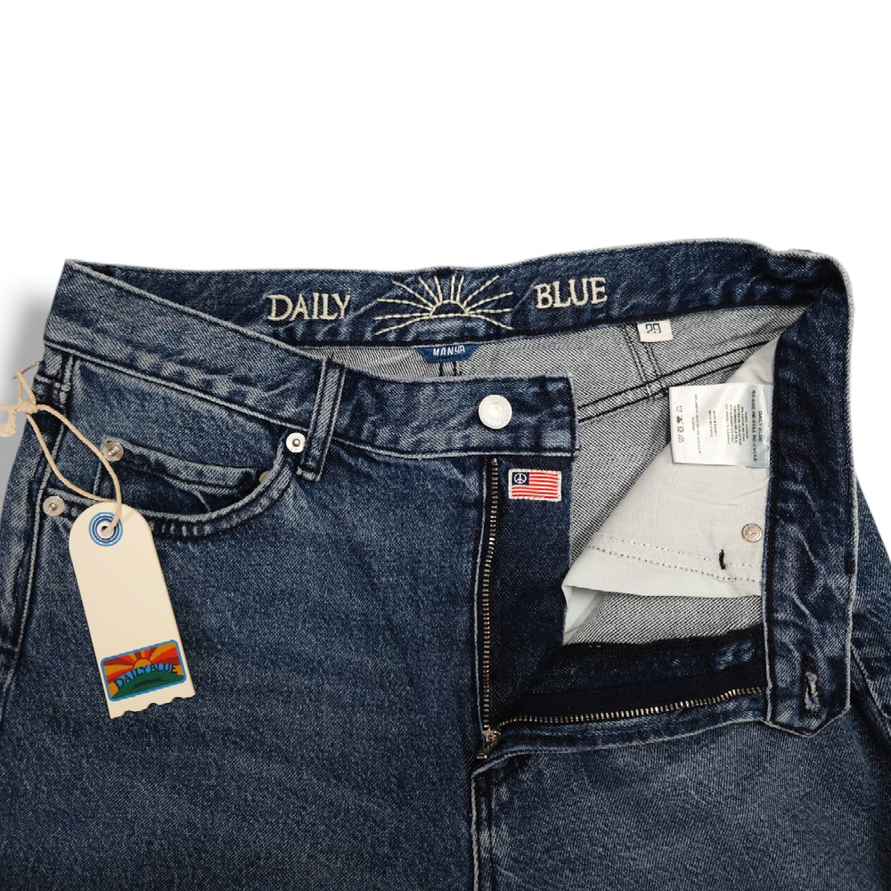 NWT Daily Blue Adriano Goldschmied Manya Straight Leg Jeans Sz. 29 Champlain - Picture 5 of 11